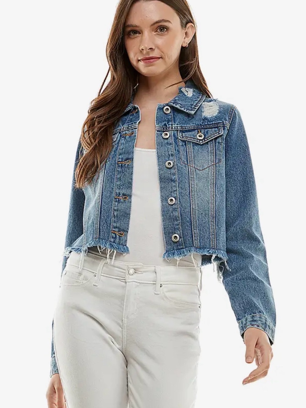 The Perfect Cropped Denim Jacket | SM128